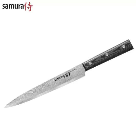 Filejas nazis SAMURA DAMASCUS 67 Slicing knife 7.7"/195 mm, 67 layers. SD67-0045M - DomoTehnika