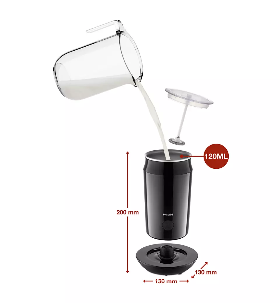 PHILIPS piena putotājs Milk Twister, melns CA6500/63