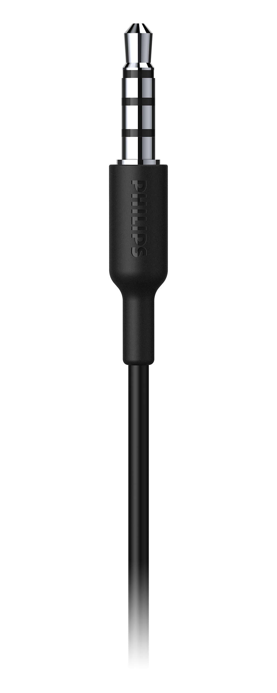PHILIPS In-Ear sporta austiņas ar cilpiņu un mikrofonu, melnas TAA1105BK/00