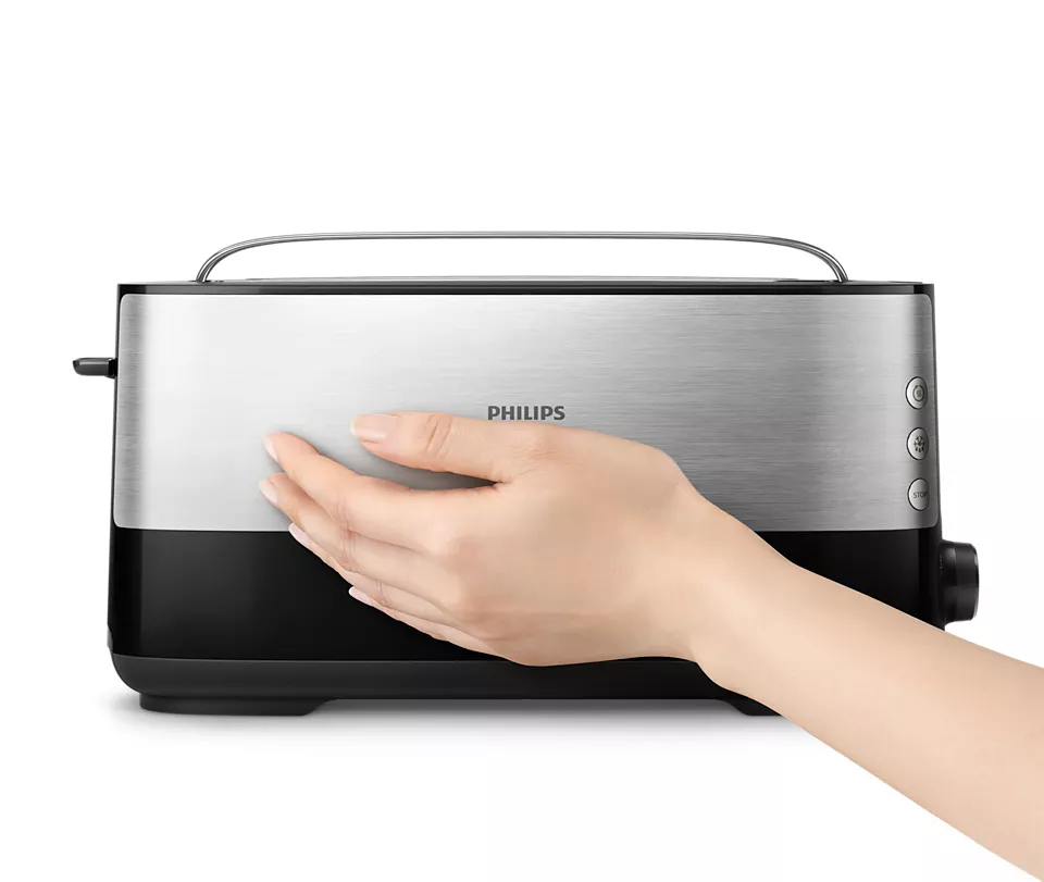 PHILIPS Tosteris, 950W, melns HD2692/90
