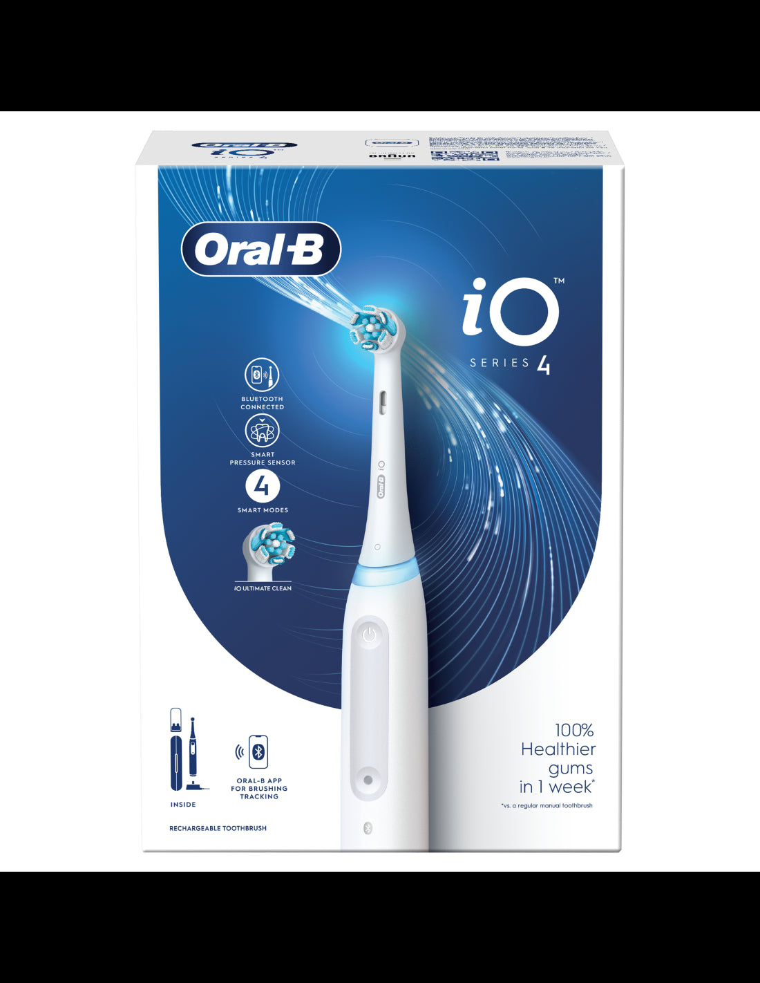 BRAUN Series iO4 el.zobu birste, Quite White iOG4.1A6.1DK.WHT