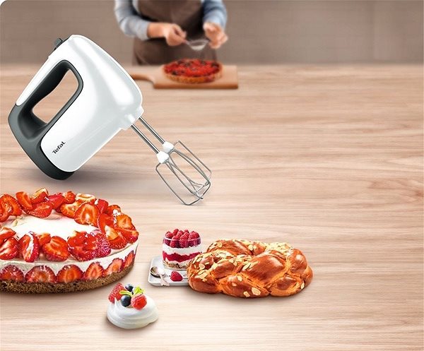 TEFAL mikseris Prep'Mix+, 500W, balts/melns HT460138
