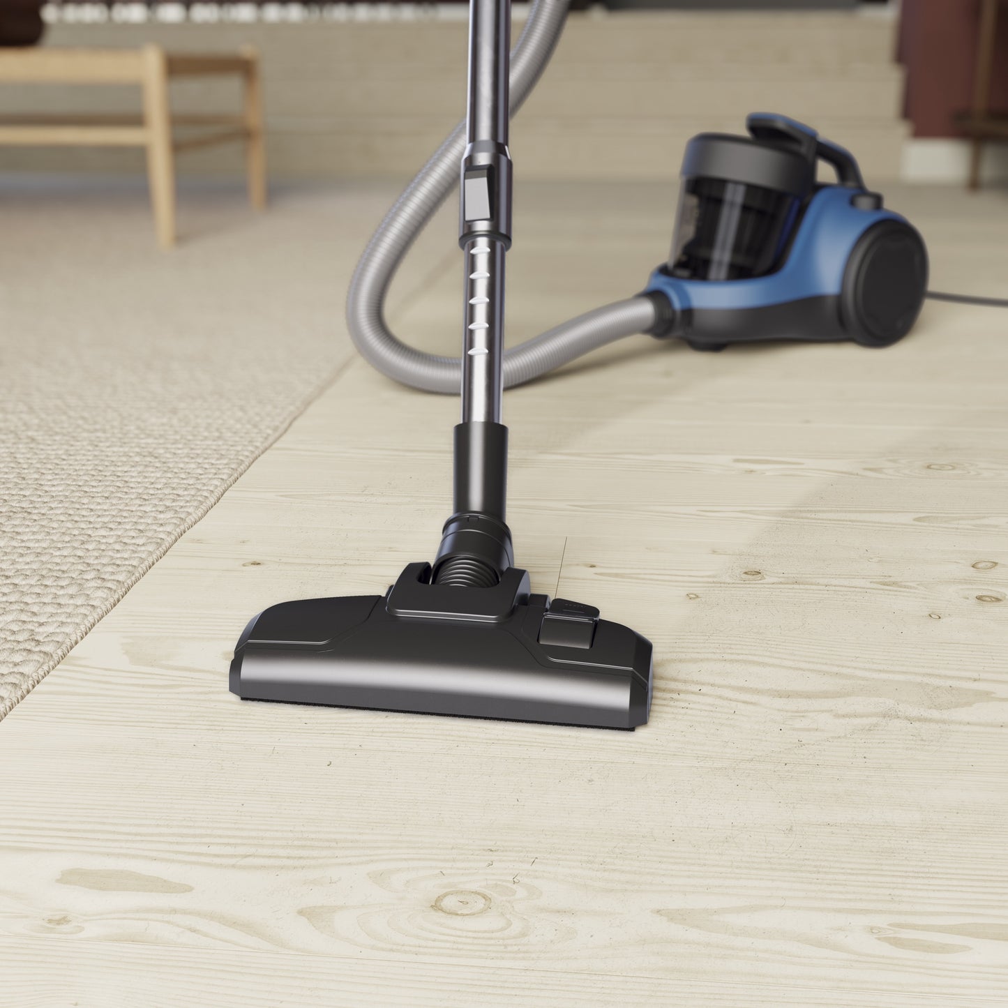 Electrolux putekļu sūcējs bezmaisa, 800W, metālzils ECC21-4SB