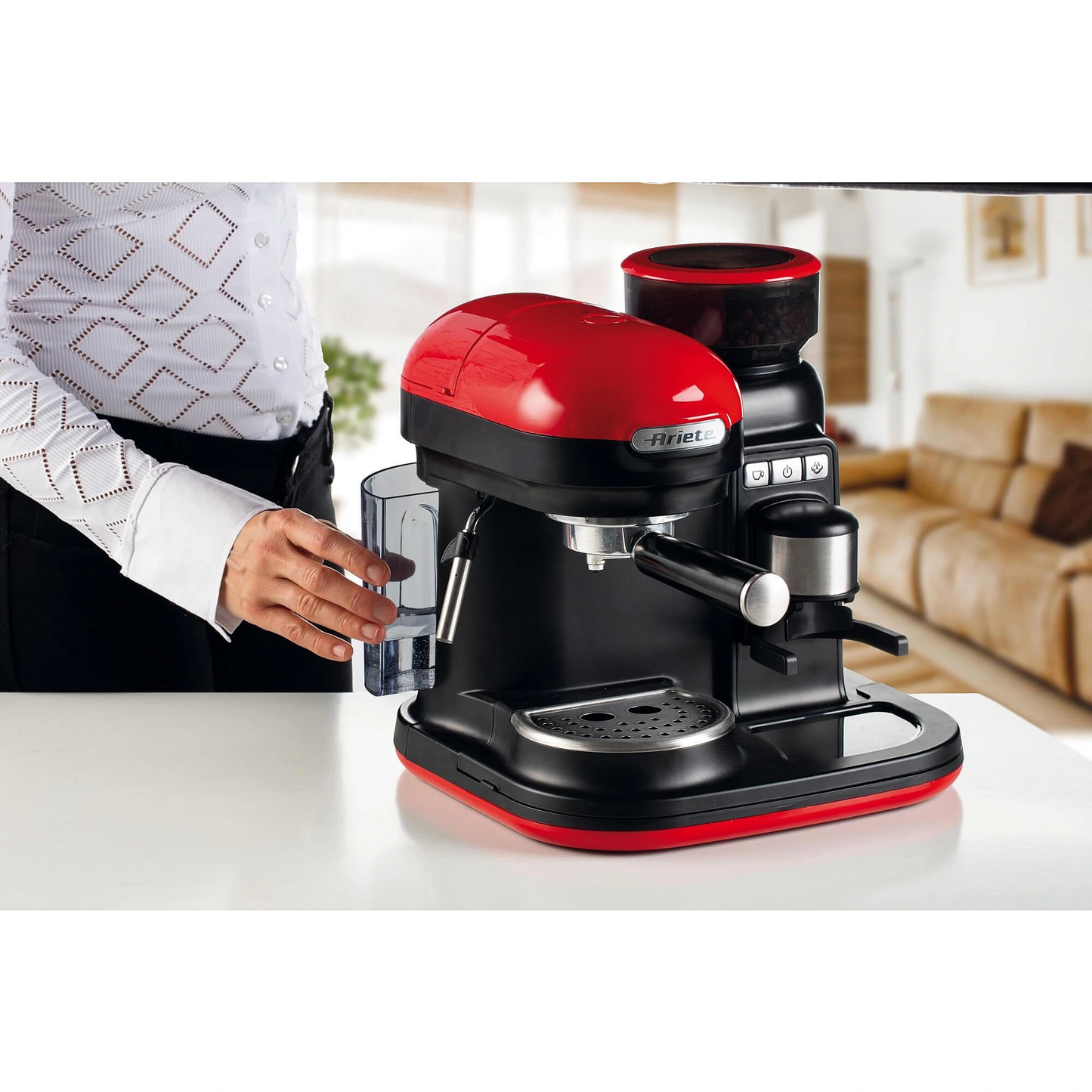 Ariete espresso kafijas automāts Moderna, sarkans A1318/00