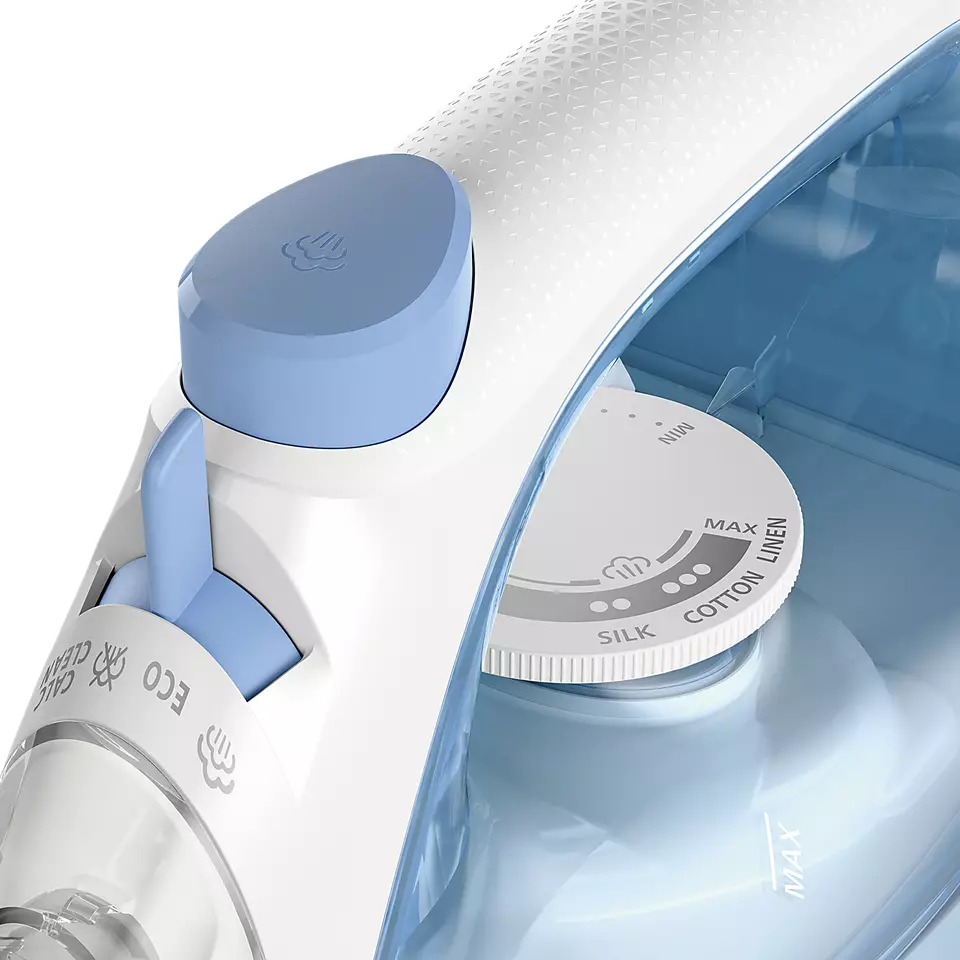 PHILIPS 1000 sērijas Tvaika gludeklis, 2000W, gaiši zils DST1030/20