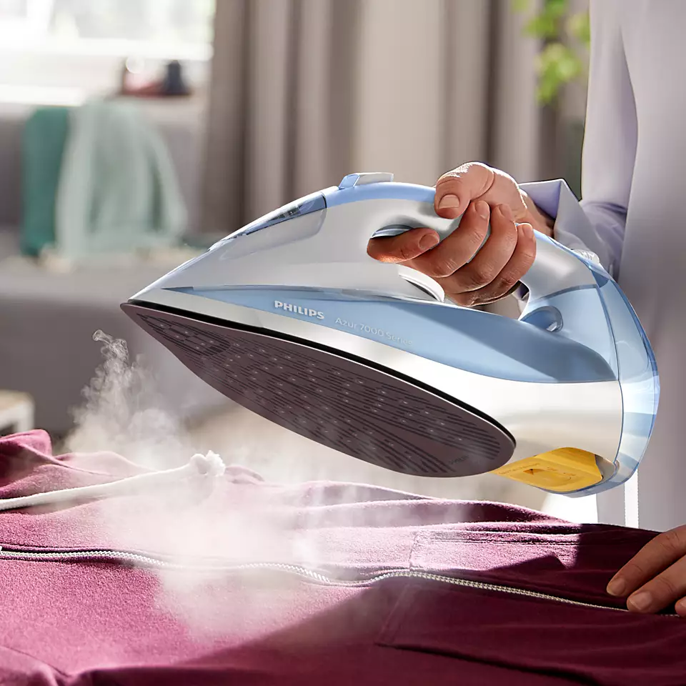 PHILIPS 7000 sērijas Tvaika gludeklis, gaiši zila/pelēka DST7011/20