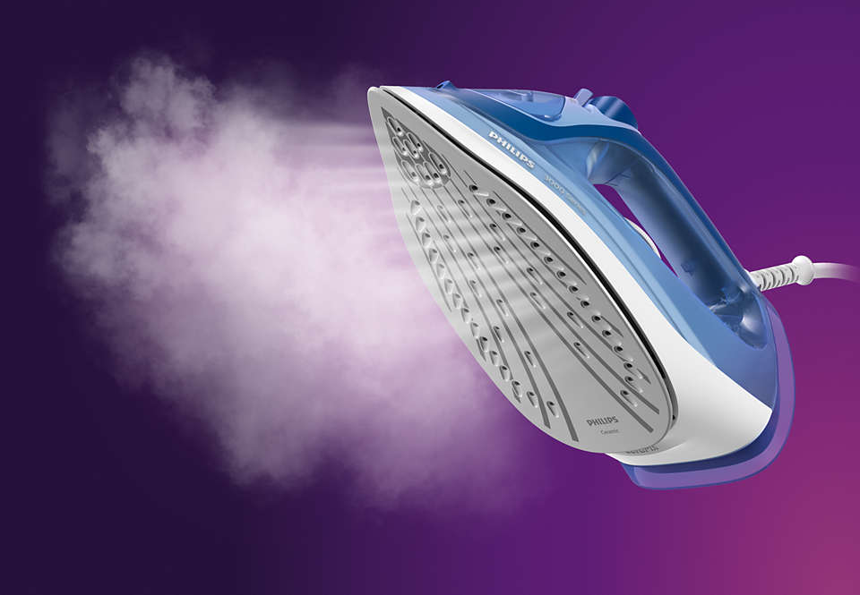 PHILIPS 3000 sērijas Tvaika gludeklis, 2400W, zils DST3031/20