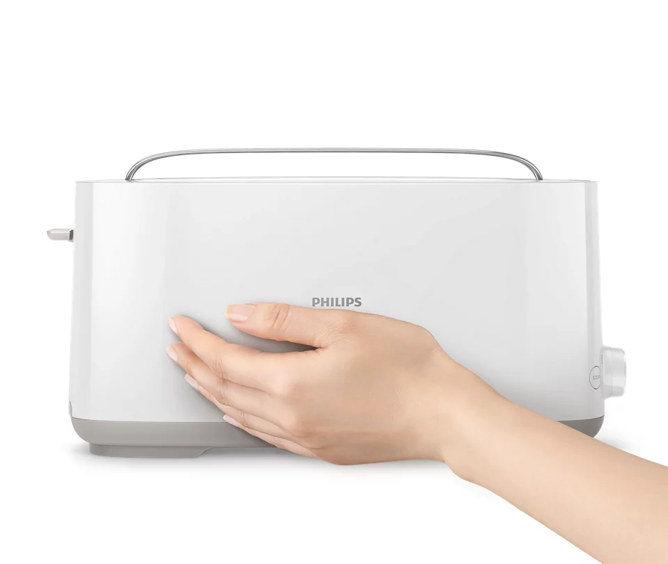 PHILIPS Daily Collection Tosteris, 830W, balts HD2590/00