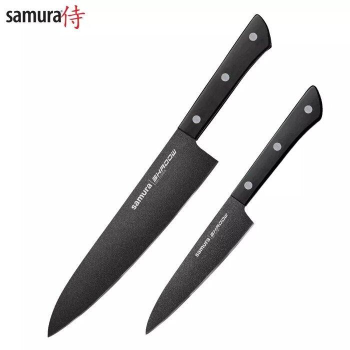 Nažu komplekts SAMURA SHADOW Set of 2 kitchen knives SH-0210 - DomoTehnika