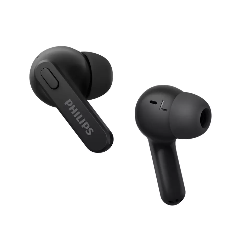 PHILIPS in-ear true bezvadu austiņas ar portatīvo uzlādes ietvaru, melnas TAT2206BK/00