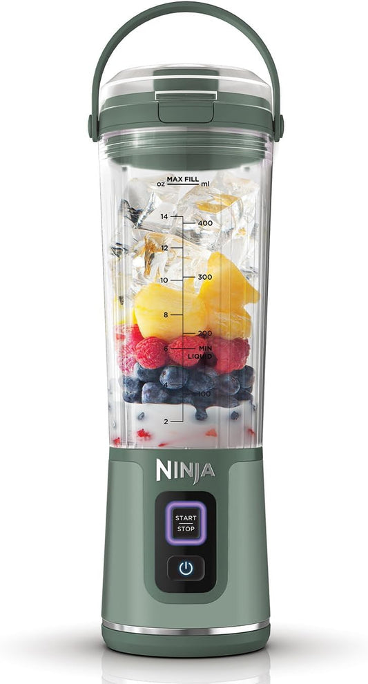 Ninja pārnēsājams bezvadu kokteiļu blenderis, 0.5l, zaļš BC151EUEM