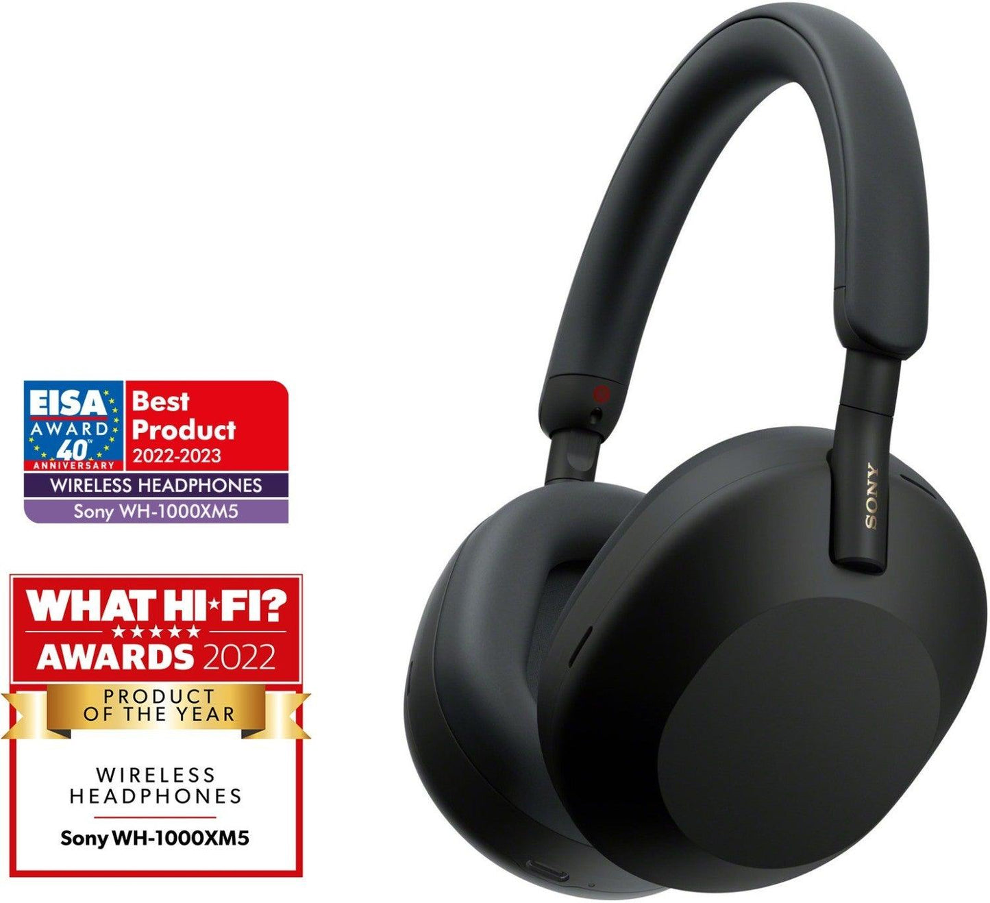 Bezvadu austiņas SONY WH-1000XM5/B - DomoTehnika