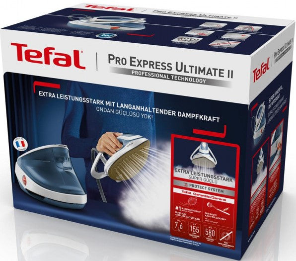 TEFAL Pro Express Ultimate gludināšanas sistēma, 3000W, zila/balta GV9710EO