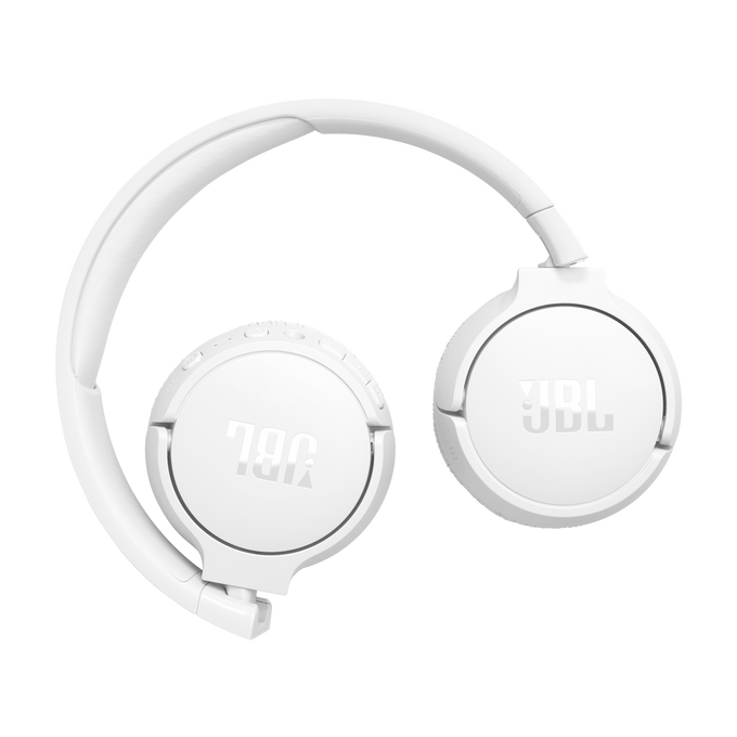 JBL on-ear bezvadu austiņas ar trokšņu slāpēšanu, baltas JBLT670NCWHT
