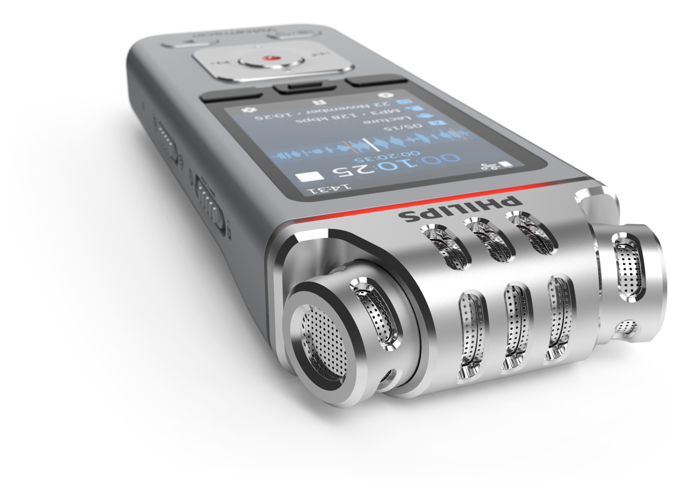 PHILIPS diktafons, 8GB, hroma/sudraba DVT4110
