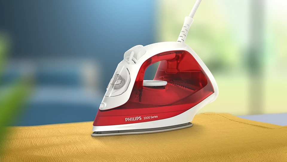 PHILIPS 2000 sērijas Tvaika gludeklis, 2000W, sarkans DST2010/40