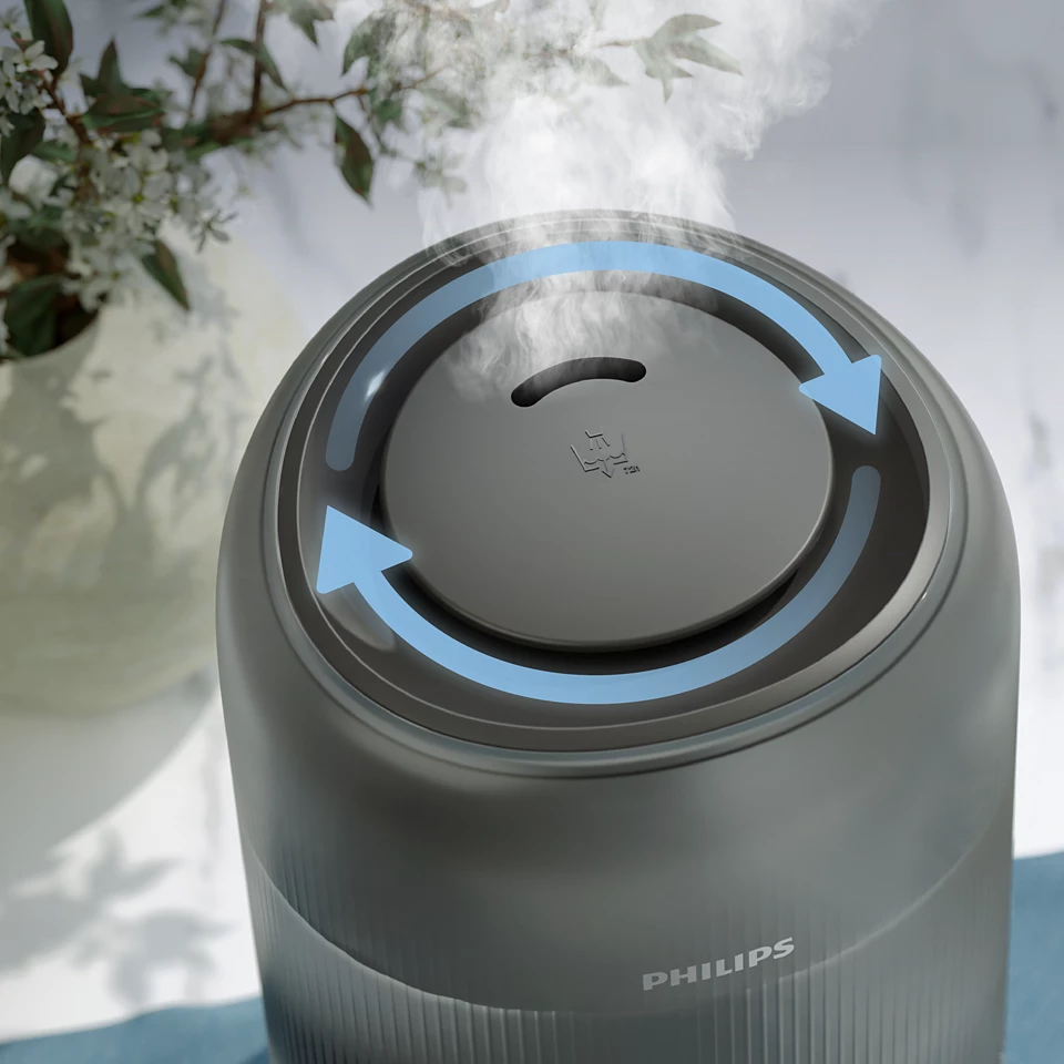 PHILIPS gaisa mitrinātājs, Ogles pelēks HU1510/03