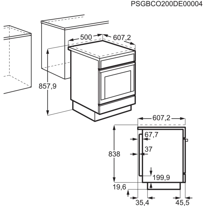 AEG indukcijas plīts, 50 cm, balts CIB56481BW