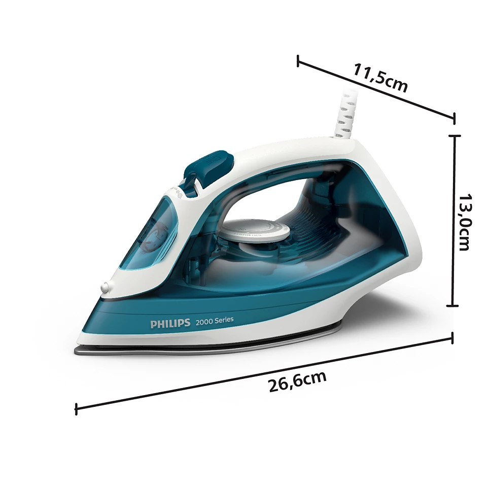 PHILIPS 2000 sērijas Tvaika gludeklis, 2000W, zils DST2020/90
