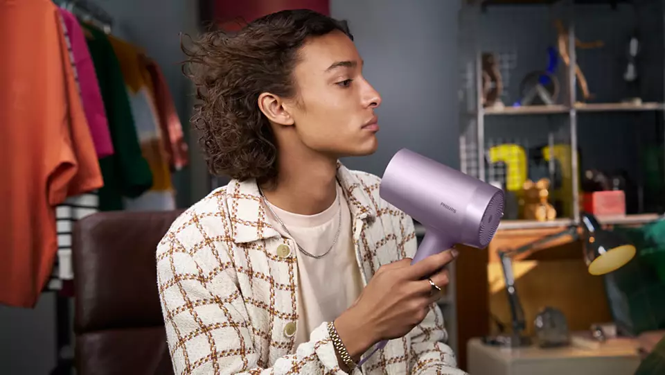 PHILIPS matu fēns, 1800 W, lillā BHD720/10