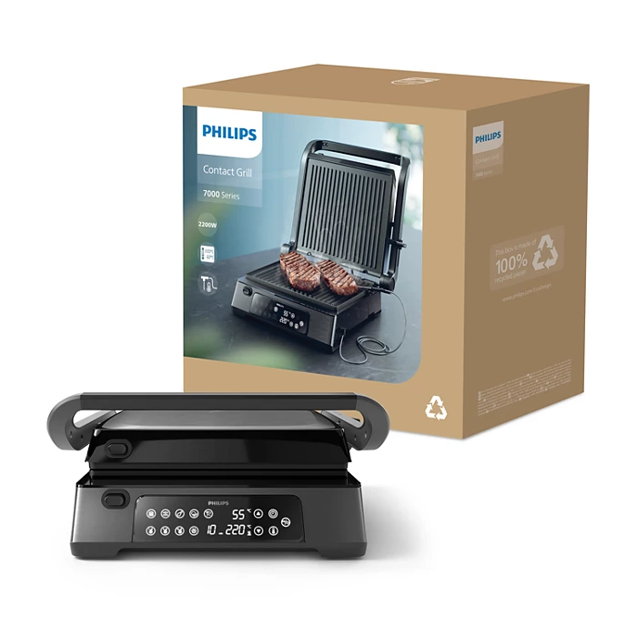 PHILIPS 7000 sērijas kontaktgrils HD6307/70