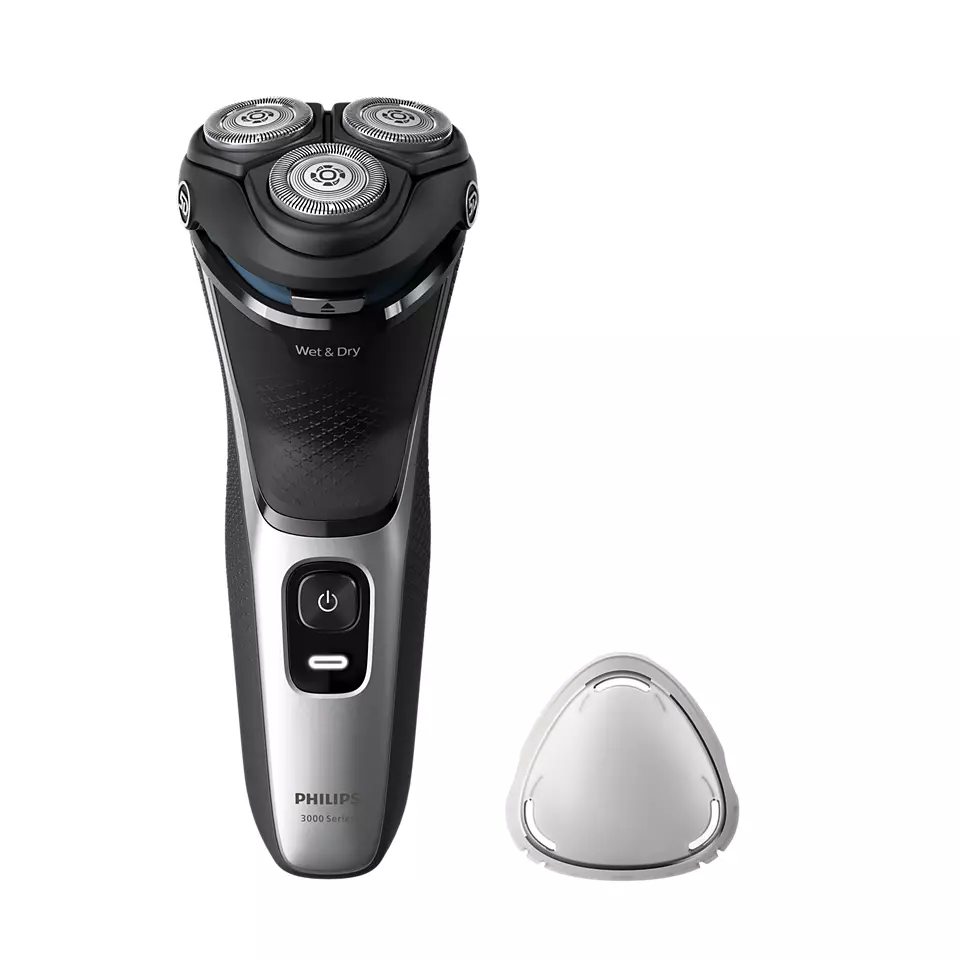 Philips Shaver Series 3000, Wet& Dry skuveklis (lādējams), light silver S3143/00
