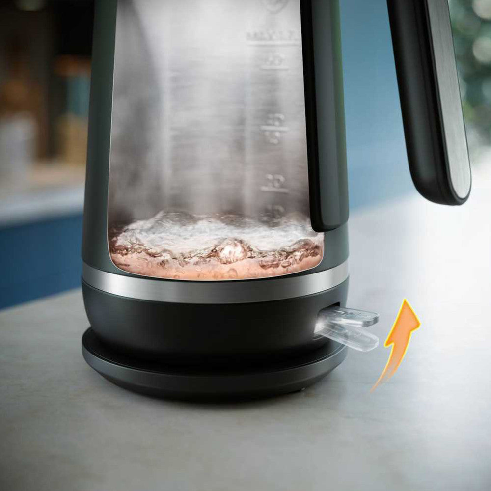 PHILIPS Double Walled Kettle 7000. sērijas tējkanna, 1.7L, melna HD9396/90