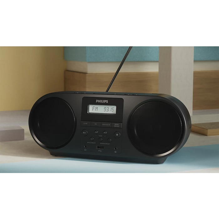 PHILIPS CD Soundmachine magnetola, melna TAZ5000/10
