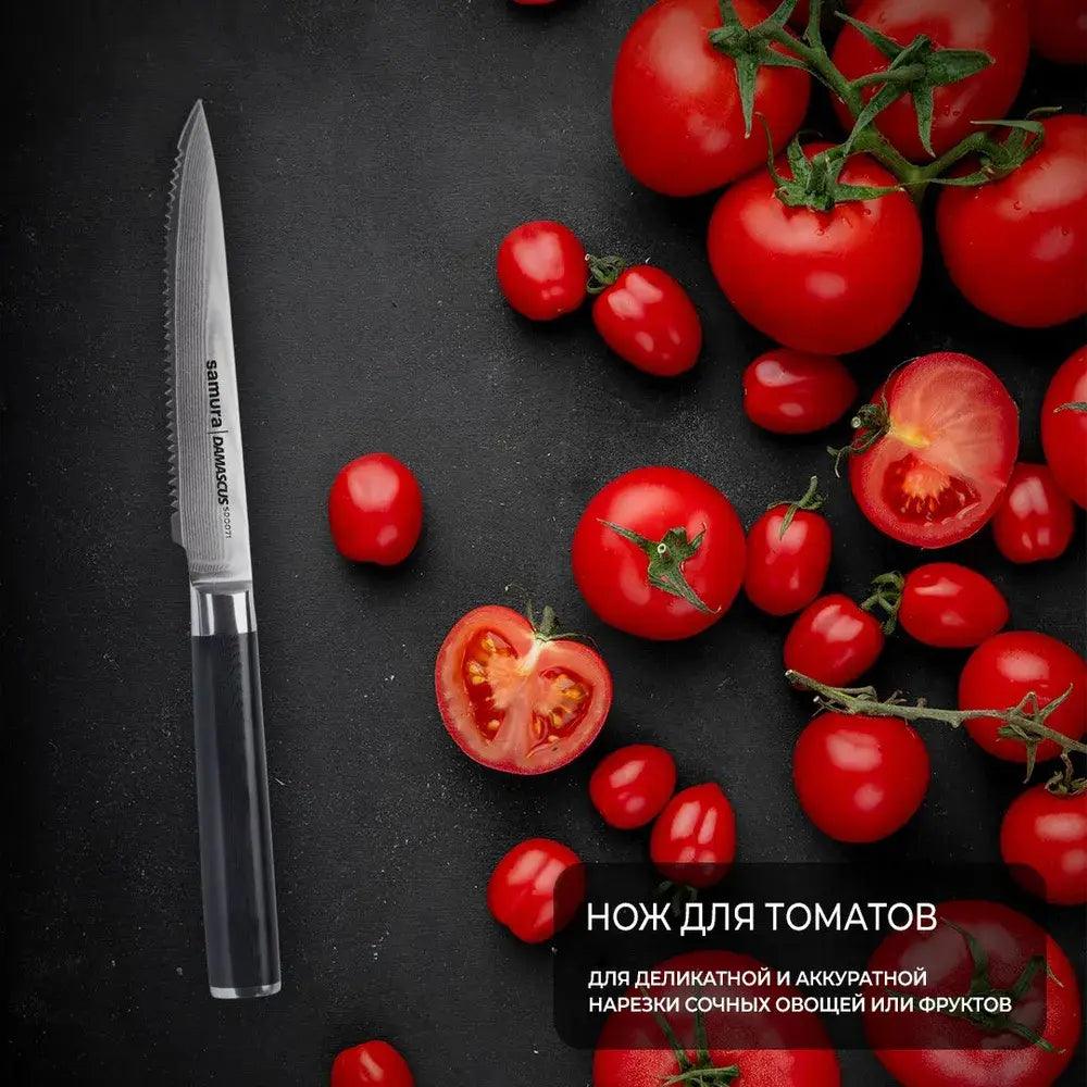 Tomātu nazis SAMURA DAMASCUS Tomato knife 4.7"/120 mm SD-0071 - DomoTehnika