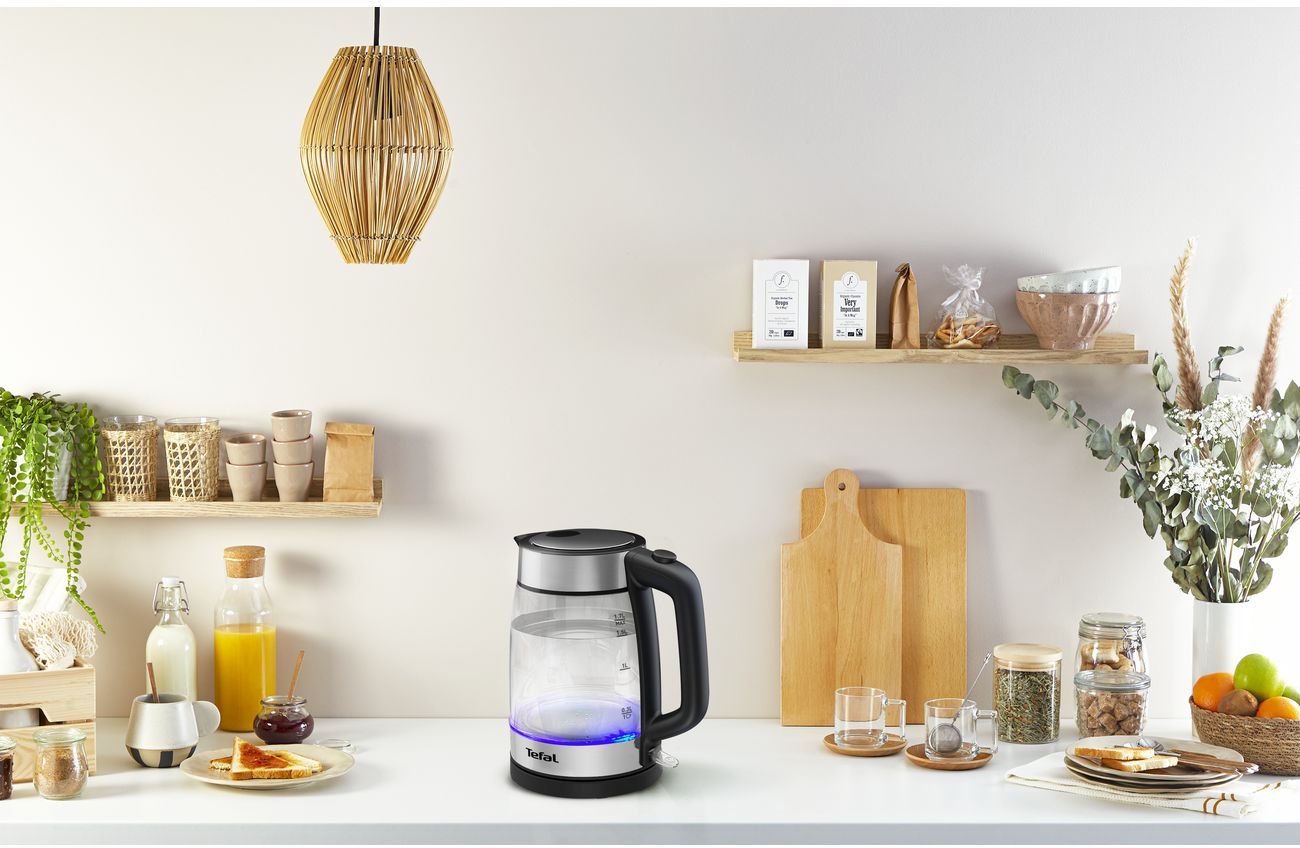 TEFAL tējkanna Double Layer, 1.7 L,caurspīdīga KI700830