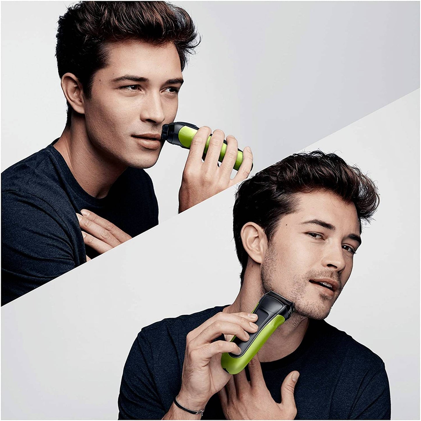 BRAUN Series 3 bārdas el.skuveklis, melns/zaļš 300S Green