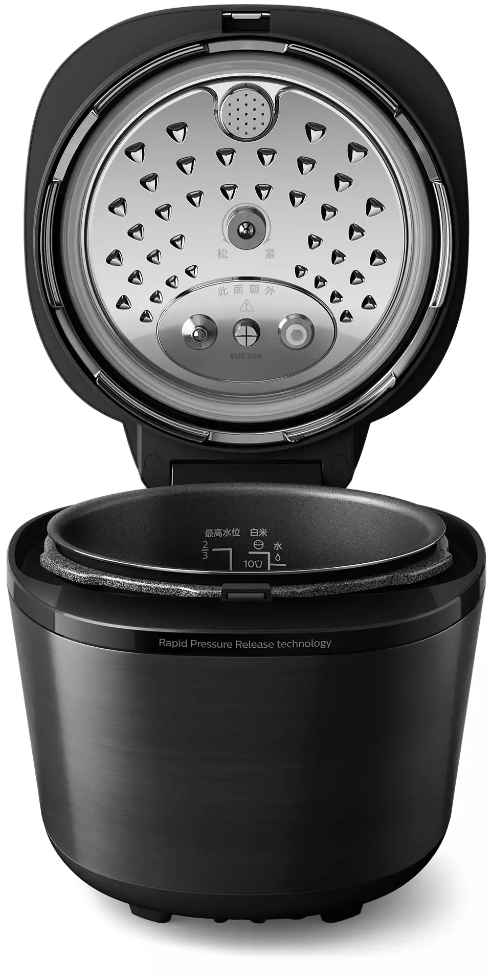 PHILIPS Katls ar paaugstinātu spiedienu, 1000W, melns HD2151/40