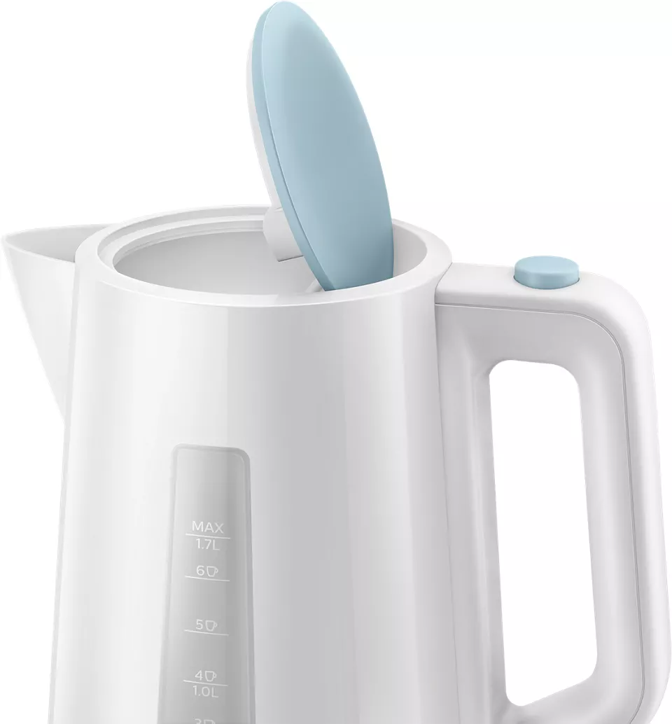 PHILIPS tējkanna 1.7 l, balts/zils HD9318/70