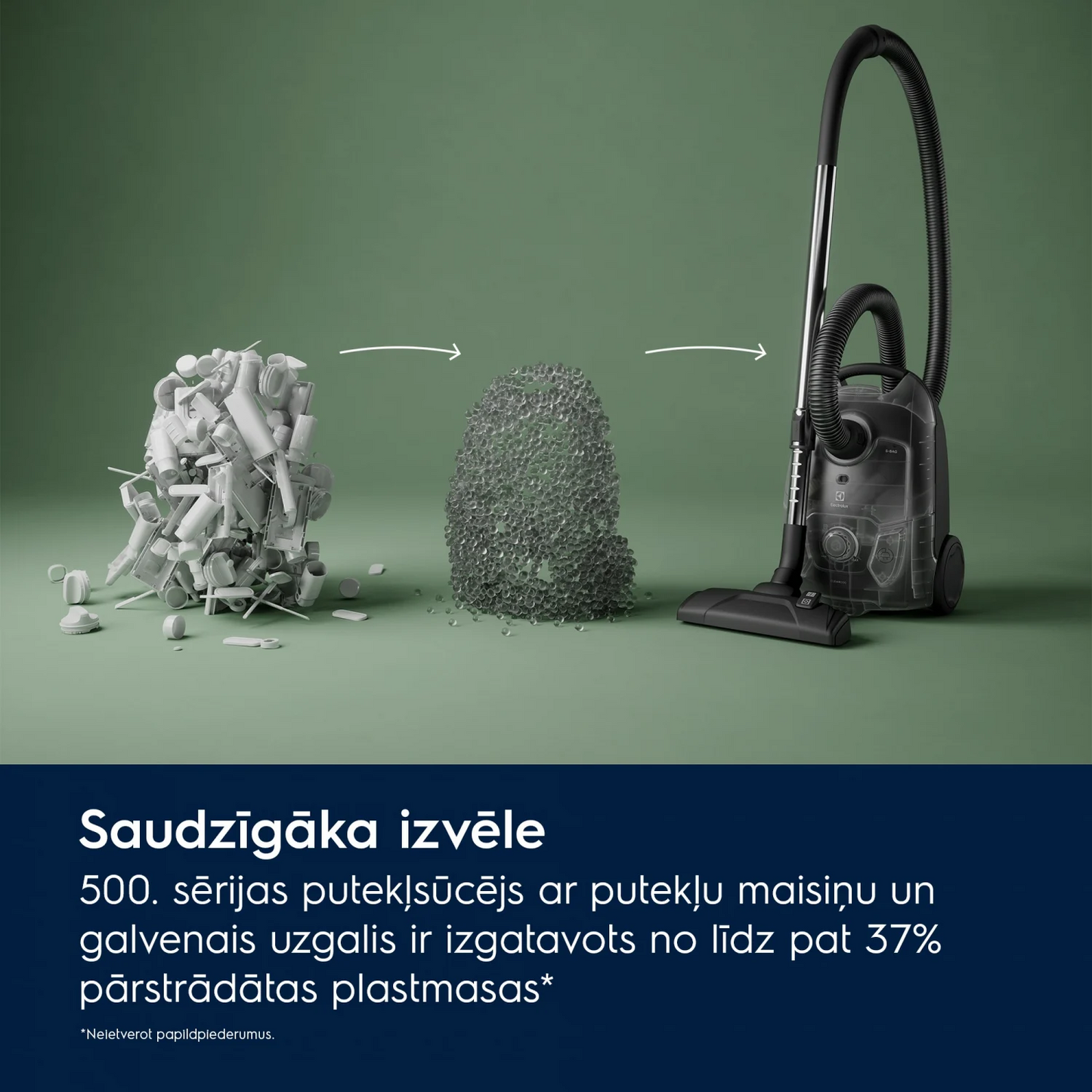 Electrolux 300 sērijas putekļu sūcējs ar maisiņu 750 W, zils EB31C1DB