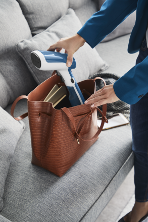 TEFAL rokas tvaika gludināšanas sistēma Access Steam First, zils ar baltu DT6130