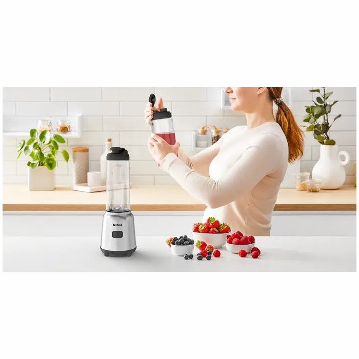 TEFAL Mix&Move sporta blenderis, pelēks BL15FD