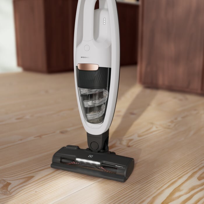 Electrolux 500.sērijas Hygienic bezvadu putekļusūcējs bez maisiņa, balts ES52HB25SH