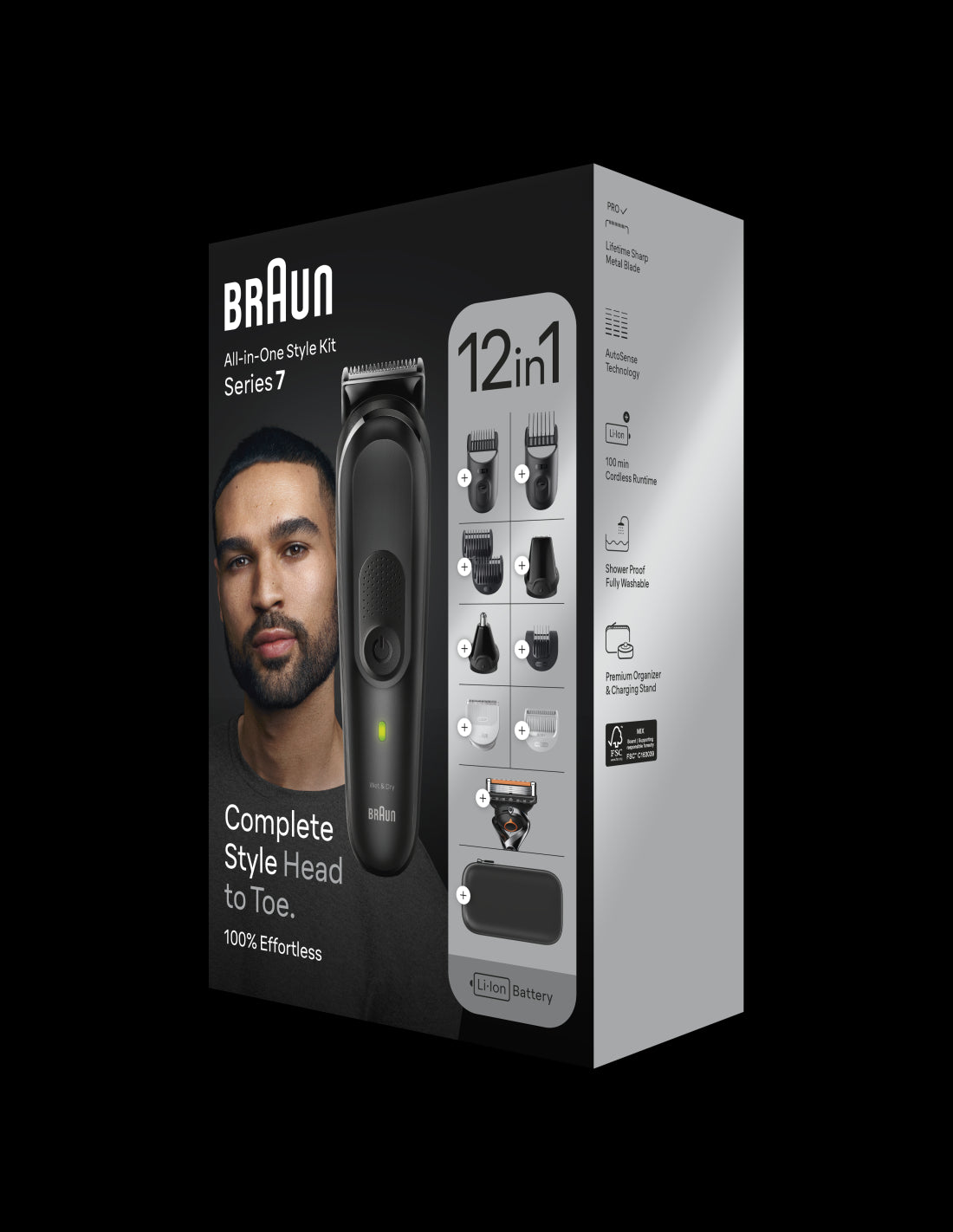 BRAUN trimmeru komplekts "Viss vienā", 12in1 MGK 7460