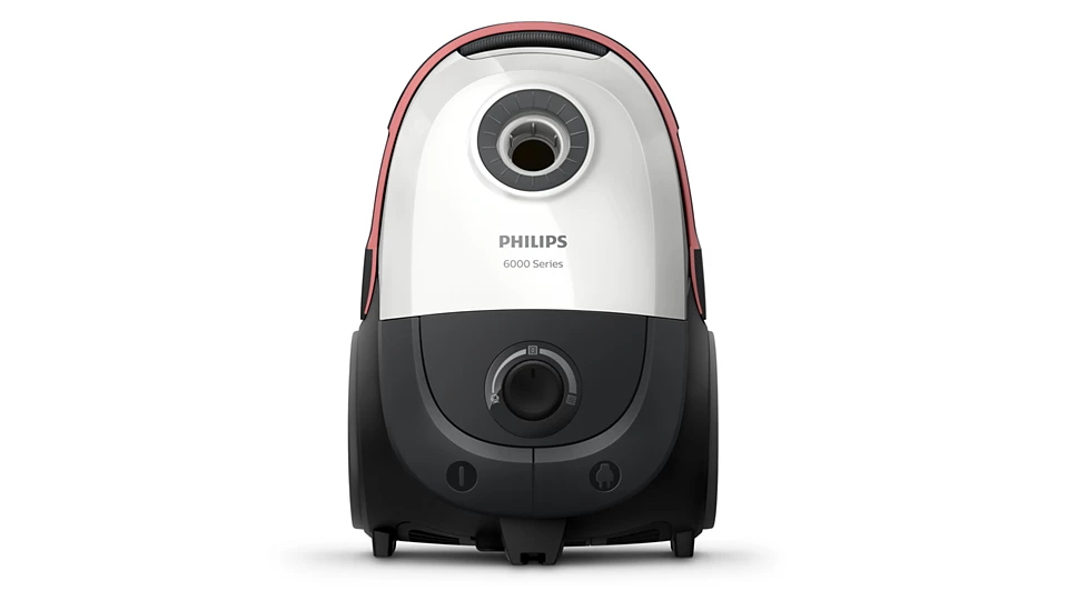 PHILIPS 6000 series putekļsūcējs ar maisu, 900W, balts XD6122/12