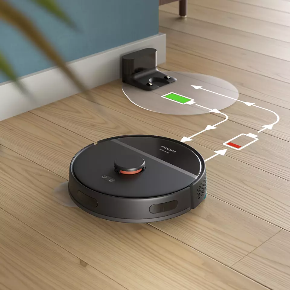 PHILIPS HomeRun Putekļsūcējs robots ar mazgāšanas funkciju XU3000/01