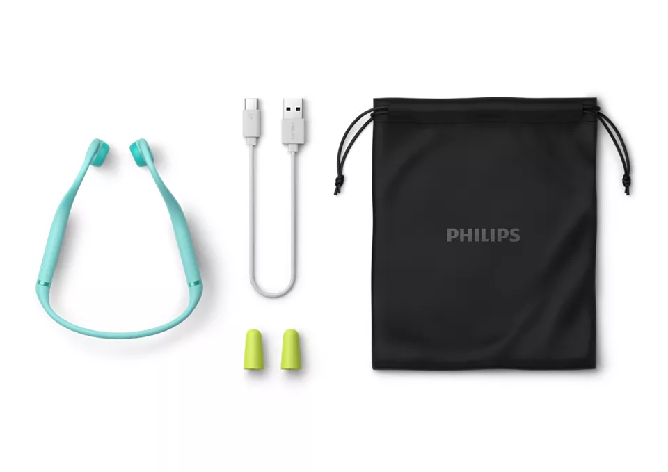 PHILIPS austiņas ar Bluetooth ar stīpu bērniem, zaļas TAK4607GR/00