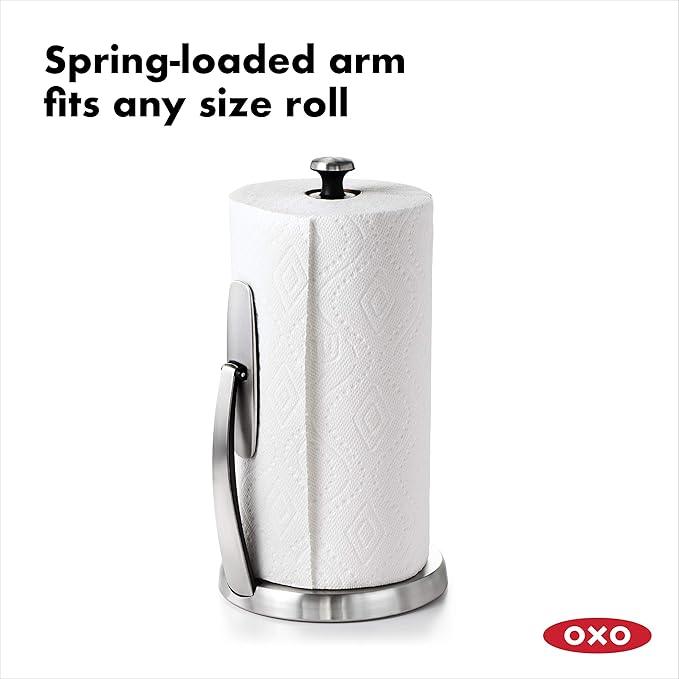 Papīra dvieļu turētājs OXO SimplyTear Paper Towel Holder 13321800 - DomoTehnika