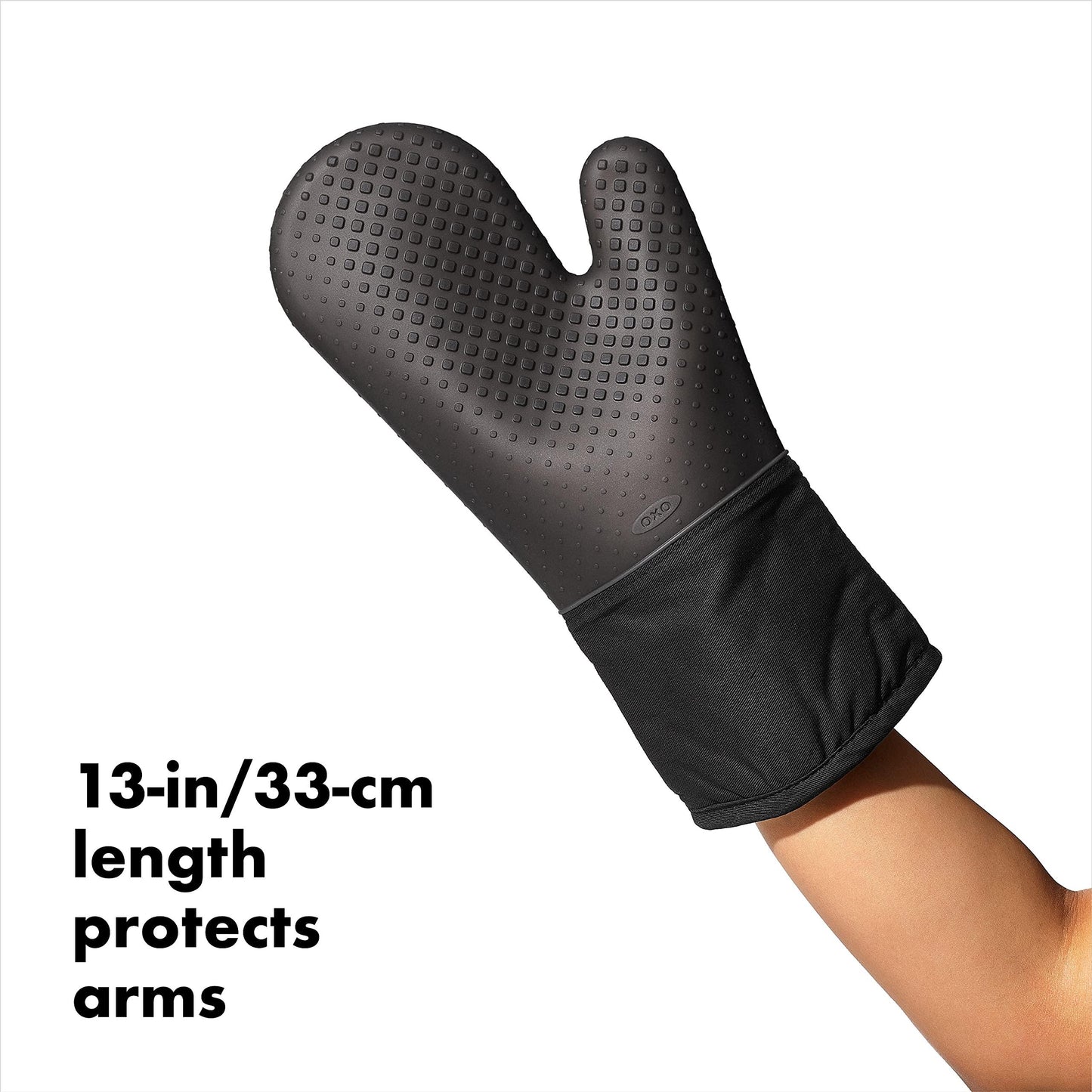 Termiskais cimds OXO Silicone Oven Mitt - Black 11219800 - DomoTehnika