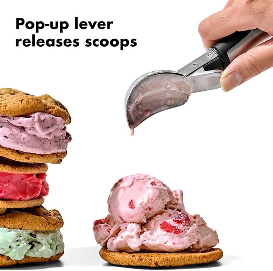 Saldējuma karote OXO Steel Lever Ice Cream Scoop 3126700 - DomoTehnika