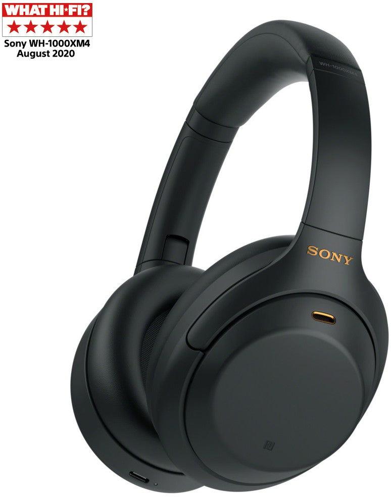 Bezvadu austiņas SONY WH-1000XM4/B - DomoTehnika