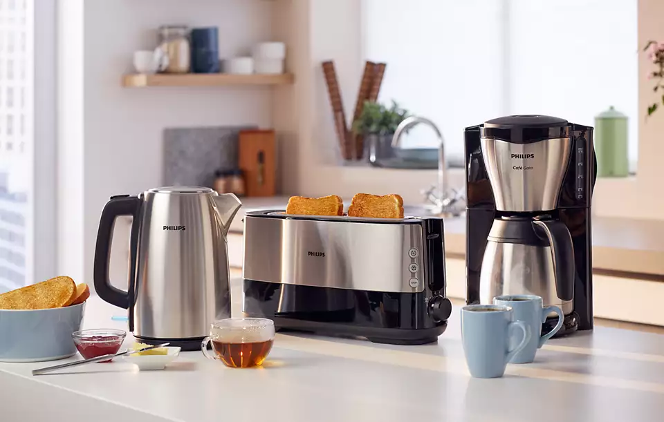 PHILIPS Tosteris, 950W, melns HD2692/90