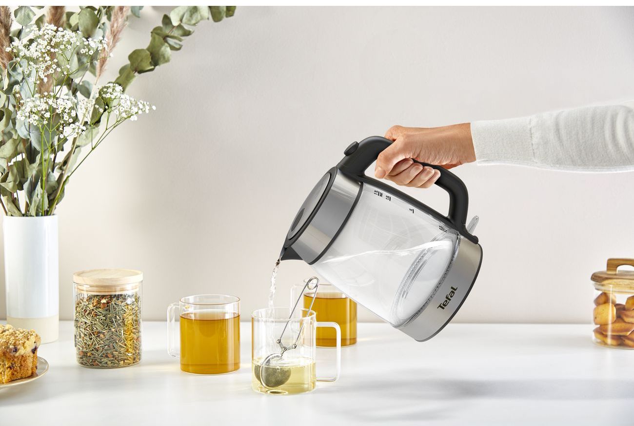 TEFAL tējkanna Double Layer, 1.7 L,caurspīdīga KI700830