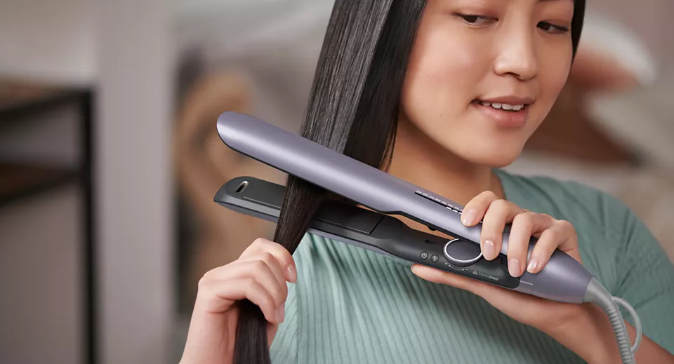 PHILIPS ThermoShield matu taisnotājs, lillā BHS742/00