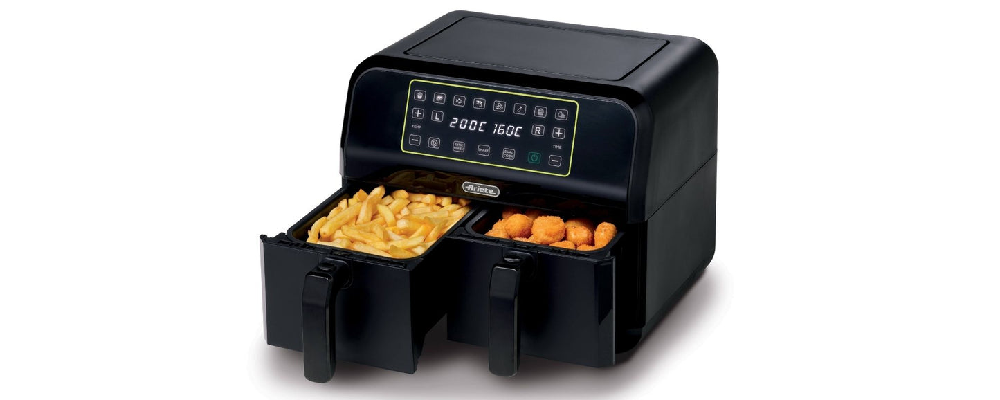 Ariete karstā gaisa friteris, dual, melns A4623