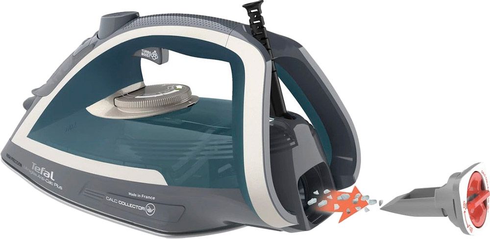 TEFAL Ultragliss Plus gludeklis, 2800W, zils/pelēks FV6842E0